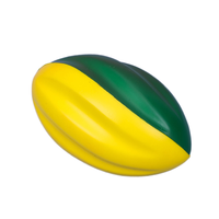 Logo personnalisé en mousse PU couleur impression spirale Football Rugby soulagement du Stress balle d'exercice de la main lente montée jouets à presser pour les enfants