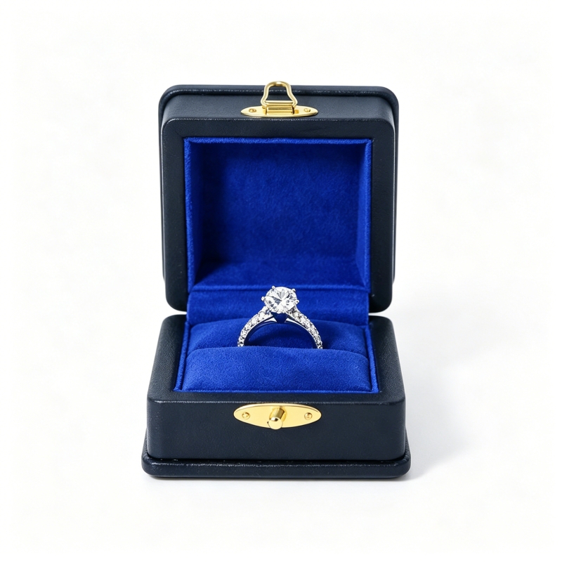 Superior Faux Leather Ring Box Manufacturer Bulk OEM ODM Hinged Jewelry Packaging Box Factory Direct for Global Jewelry Vendors