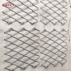 รั้วลวดตาข่ายชุบสังกะสีแบบไซโคลน ขนาด 8 ฟุต 6 ฟุต รั้วตาข่ายแบบโซ่ลายเพชร ขนาด 8 ฟุต 6 ฟุต แบบม้วน - Product Image 2