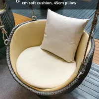 Fauteuil suspendu en rotin en forme de nid d'oiseau, chaise berçante pour la maison, chaise suspendue en forme d'œuf pour balcon intérieur
