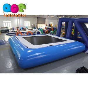 Plataforma de trampolín de salto inflable lago mar personalizado juego de parque acuático inflable trampolín de agua inflable - Product Image 6