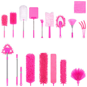 Xử Lý Phòng Làm sạch bụi bàn chải nhà có thể tháo rời Khăn lau bụi để làm sạch quạt trần cao Kính thiên văn sợi nhỏ lông Khăn lau bụi 9pcs - Product Image 4