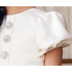 <span class=keywords><strong>Vestido</strong></span> <span class=keywords><strong>de</strong></span> Fiesta <span class=keywords><strong>de</strong></span> Cumpleaños <span class=keywords><strong>de</strong></span> Diseño Simple hasta la Rodilla, <span class=keywords><strong>Vestido</strong></span> <span class=keywords><strong>de</strong></span> Niña con Mangas Abullonadas, Ropa Elegante, <span class=keywords><strong>Vestido</strong></span> <span class=keywords><strong>de</strong></span> Satén para <span class=keywords><strong>Primera</strong></span> Comunión para Niñas - Product Image 5