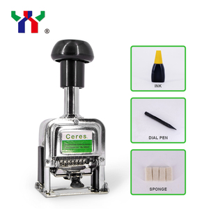 Máy số loại đẩy với 7 chữ số, có đòn bẩy và mực - Product Image 6