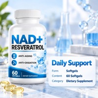 Complément alimentaire en gélules OEM NAD+ avec nicotinamide adénine dinucléotide pour l'énergie cellulaire et le soutien à un vieillissement sain