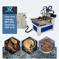 Prix de l'agent! Tringlerie à quatre axes rotative 4040 6060 6090 cnc routeur bois cylindre machine de gravure
