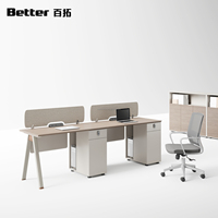 Escritorio de Oficina Individual Elegante con Cajón con Cerradura y Gabinete de Almacenamiento |   Escritorio Moderno para Computadora con Patas en Forma de A para Oficina en Casa