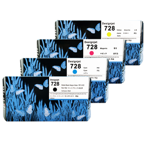 Nouveau pour <span class=keywords><strong>HP</strong></span> <span class=keywords><strong>728</strong></span> <span class=keywords><strong>cartouche</strong></span> d'encre Compatible pour <span class=keywords><strong>HP</strong></span> DesignJet T730 T830 encres haute capacité 300ML quatre couleurs avec puce - Product Image 1