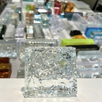 Bloc de verre creux transparent de haute qualité 190x190x80mm, décoratif, résistant au feu, isolation acoustique, brique de verre pour mur