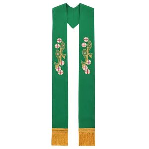 Stola per Sacerdote Cattolico Cristiano, Stola Sovrapposta per Pastore e Clero - Product Image 5