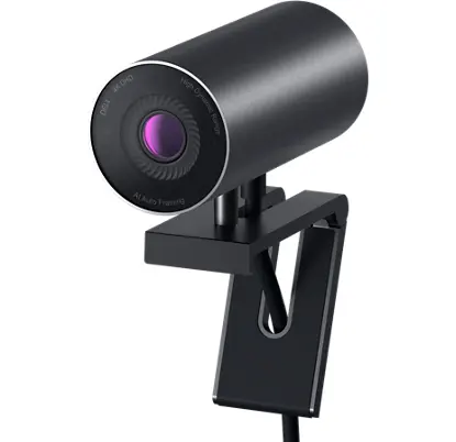 DellUltraSharp كاميرا ذكي 4K أوتوفوكس HD تقريب رقمي الخصوصية حماية مستشعر طيف الأشعة تحت الحمراء مستشعر القرب ل ويندوز