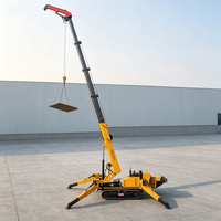 Crane Spider 3 Ton dengan Penyangga Hidrolik Independen untuk Operasi di Medan Tidak Rata dan Lokasi Kompleks