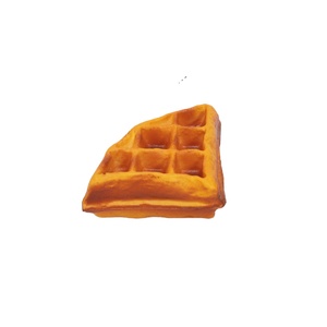 Jouets anti-stress et décoratifs en mousse PU, forme gâteau gaufre triangulaire, à remontée lente, souples et compressibles, en forme de pain - Product Image 1
