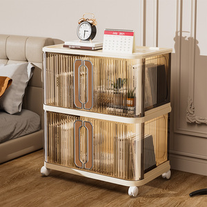 Công Suất Lớn Cửa Đôi Hộ Gia Đình Lưu Trữ Tủ Cài Đặt Miễn Phí Nhiều Lớp PP Lưu Trữ Hộp Cho Phòng Ngủ Quần Áo Và Đồ Chơi - Product Image 1