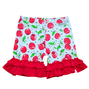 <span class=keywords><strong>Pantaloncini</strong></span> con volant per bambine per il 4 luglio, stampa patriottica a stelle, a righe rosse e bianche, con orlo arricciato, per il Giorno dell'Indipendenza dei bambini - Product Image 2
