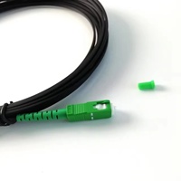 Cable de Fibra Óptica FTTH para Interiores y Exteriores, Cable de Conexión SC APC SC UPC, Cables de Comunicación Terminados, Cable Plano FTTH