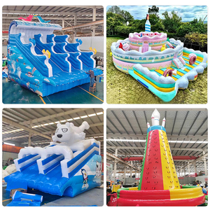 Chủ đề Cướp biển Thương mại bơm hơi tàu cướp biển trượt Bouncer sân chơi Vật liệu PVC thổi tùy chỉnh kích thước trong nhà/ngoài trời sử dụng - Product Image 2