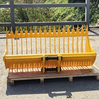 WIGON Râteau à racines personnalisé, râteau de jardin, râteau à roches pour excavatrices jusqu'à 32 tonnes, vente chaude