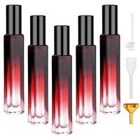 Flacon de parfum en verre givré carré de luxe de 10 ml avec pulvérisateur à pompe, impression sérigraphique, diffuseur à roseaux pour femmes