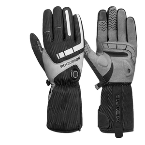 For Winter Warm Motorcycle Heated Thermal Waterproof Breathable <b>Gloves</b> for Cycling <b>USB</b> Rechargeable Unisex Polyester - Product Image 1