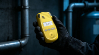 Monitor CO2 Portabel Genggam, Detektor CO2 dengan Pengukur Suhu dan Kelembapan NDIR 400-5000ppm untuk Rumah, Kantor, Mobil, Tenda Tanam, Kualitas Udara