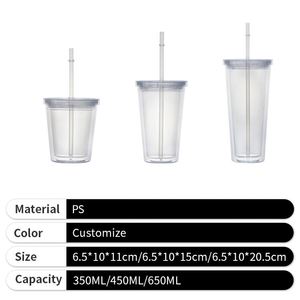 แก้วน้ำพลาสติกแบบพกพา ดีไซน์เรียบหรู ทันสมัย สำหรับฤดูร้อน - Product Image 5