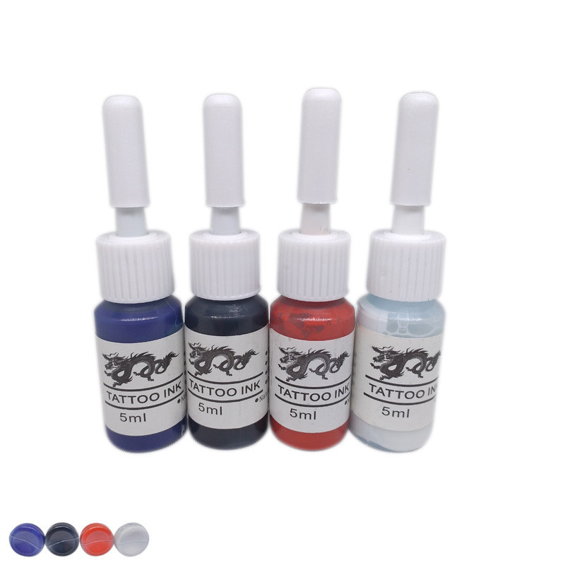 Хит продаж! 20 шт косметика парфюмерия диспенсер 5 мл чернила для тату комплект из нержавеющей стали длинные прочного синтетические бутылка чернил для татуажа, приятна для кожи и тела татуировки пигмент разных цветов