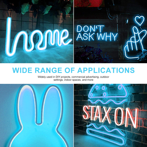 Bande lumineuse <span class=keywords><strong>LED</strong></span> néon ESANN, SMD 2835, étanche, pour enseignes extérieures, éclairage de façade, 12V, flexible, en PVC souple, néons <span class=keywords><strong>LED</strong></span> - Product Image 5