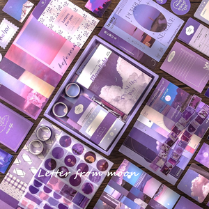 Kit de Suministros de Papelería Estética Vintage Simno, Set de Scrapbooking con Papel para Scrapbooking, Cuaderno A6 con Cuadrícula - Product Image 3