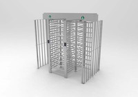 Torniquete Comercial de Altura Completa, Puerta de Control de Acceso, Escáner de Código QR RFID, Puerta de Seguridad Bidireccional para Exteriores, Acero Inoxidable