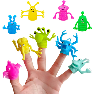 Venta al por mayor lindo <span class=keywords><strong>monstruo</strong></span> marioneta <span class=keywords><strong>de</strong></span> dedo cuna juguetes contar historia para niños barato Animal mano muñeca cuentos para dormir Accesorios - Product Image 1