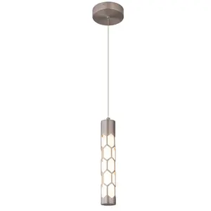 Brushed Nickel LED pendant lamp