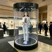 Tube d'affichage holographique 3D de bureau, Holobox interactif IA, 21,5 pouces, angle de vision de 178 degrés, vitrine pour l'éducation et les entreprises en intérieur