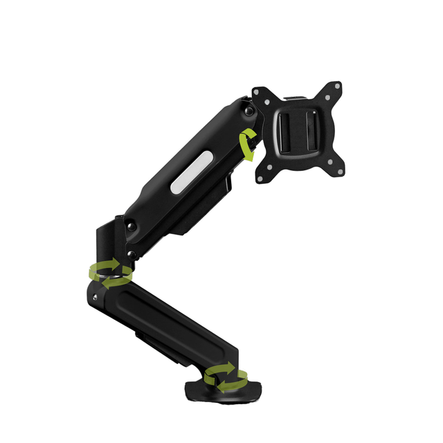 SAMDI New Dual Gas Spring Heavy Duty Modern Computer Monitor Arm Stand with 360 Tilt Adjustable Height Mount