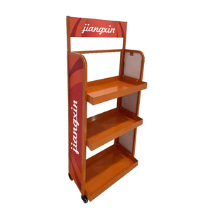Structure à trois niveaux personnalisable, adaptée aux boissons à base d'huile, aux bonbons, aux noix, aux pâtisseries et aux présentoirs métalliques. - Product Image 4