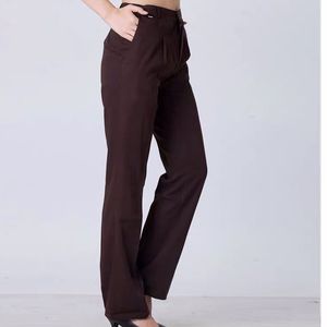 Cardin Royal Trousers Unisex Hotel <b>Work</b> <b>Pants</b> Coffee Solid Color Polyester Breathable Loose Fit All Season Uniforms - Product Image 3