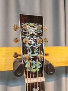 D100 Guitar Spruce & All Solid Wood Acoustic Guitar Vintage Style Professional Custom Guitar <b>Stringed</b> <b>Instruments</b> - Product Image 4
