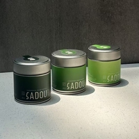 Boîtes en métal personnalisées de qualité alimentaire 60*68mm pour emballage de thé matcha en poudre et café, hermétiques et étanches, vente en gros
