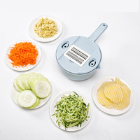 Nieuwe Multifunctionele Fullstar Fruit Groente Chopper-Spiralisator Stalen Voedselrasp Cutter & Snijmachine Handleiding 7 Set Voor Keuken