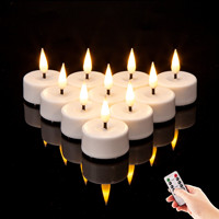 Bougie chauffe-plat Mermei en cire de paraffine écologique, sans flamme LED, blanche, à piles, sans parfum, faite à la main, pour usage intérieur