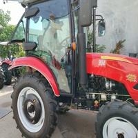 Nouveau tracteur chinois 4x4 de 80 CV avec moteur diesel haute efficacité pour l'utilisation en ferme, jardin et verger