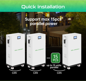 Pack de batteries GSL Energy Lifepo4 48v 51.2V 400ah 20kWh Powerwall Stockage solaire domestique Batteries lithium-ion avec écran tactile AI - Product Image 5