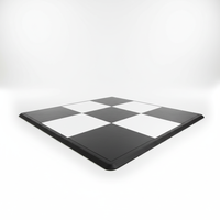 Plancher de danse portable moderne en PVC personnalisable avec design antidérapant à emboîtement JIE KA DF1 465mm*465mm*18mm pour événements de mariage