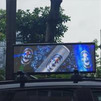 Nouvel écran publicitaire mobile LED double face P2.5mm pour toit de taxi extérieur 2024 avec WiFi, GPS et SDK