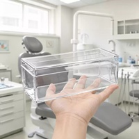 Caja de exhibición para modelos dentales, caja de almacenamiento para modelos dentales con tapa para modelos de estudio de ortodoncia y organizador dental