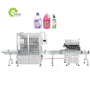 ZXSMART China Supplier Pet Bottle Shampoo Liquid Soap Detergent Thick Liquid Filling Machine