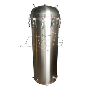 SS Multibag filter housing water treatment for industrial waste water purification