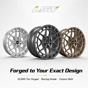 LS8030 Custom Forged Aluminum Grid Mesh <b>Spoke</b> <b>Wheels</b> 6x139.7 Alloy Rims Fit For SUV Offroad Car - Product Image 5