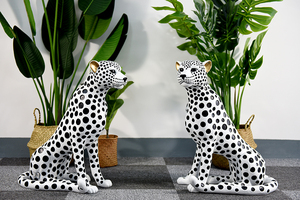 Article le plus demandé : Sculpture animale en résine peinte à la main, statue de <span class=keywords><strong>jaguar</strong></span> grandeur nature animée à vendre - Product Image 4