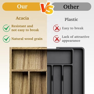 Organizador de <span class=keywords><strong>Cubiertos</strong></span> de Madera de Acacia <span class=keywords><strong>para</strong></span> Ahorrar Espacio <span class=keywords><strong>y</strong></span> Organizador de Utensilios de Cocina, <span class=keywords><strong>Mueble</strong></span> <span class=keywords><strong>para</strong></span> <span class=keywords><strong>Guardar</strong></span> <span class=keywords><strong>Cubiertos</strong></span> en el Hogar - Product Image 4